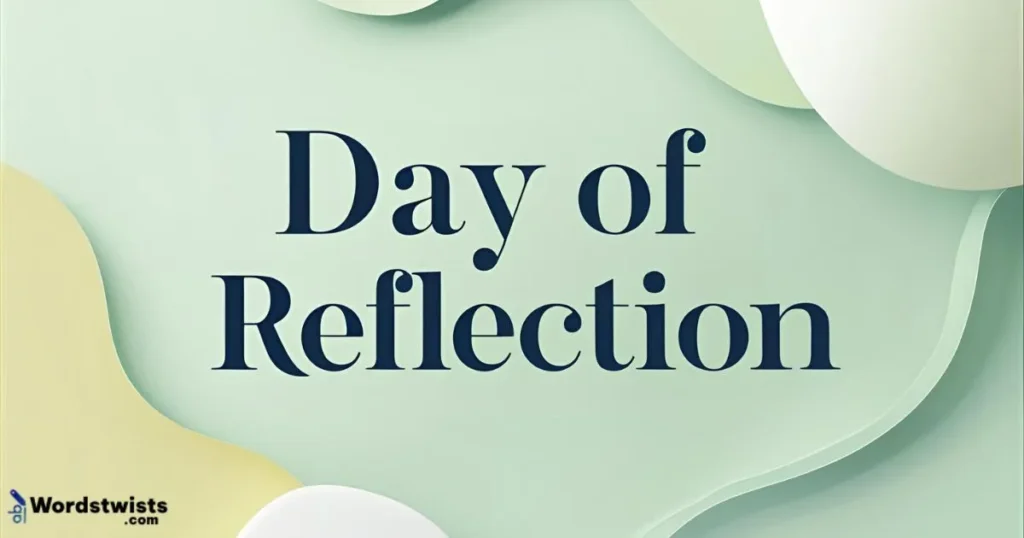 Day of Reflection