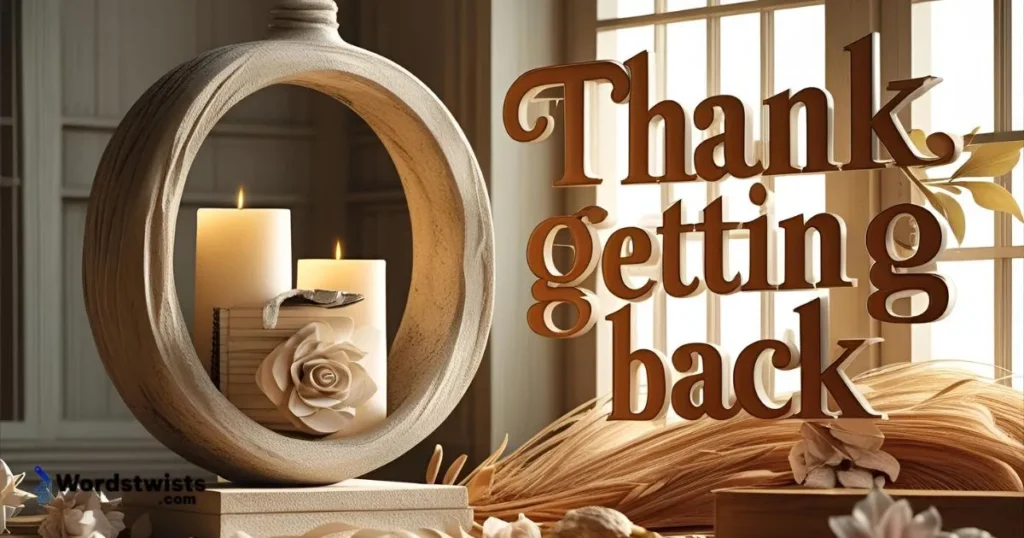 Thank you for getting back 