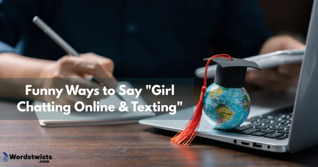 Girl Chatting Online & Texting